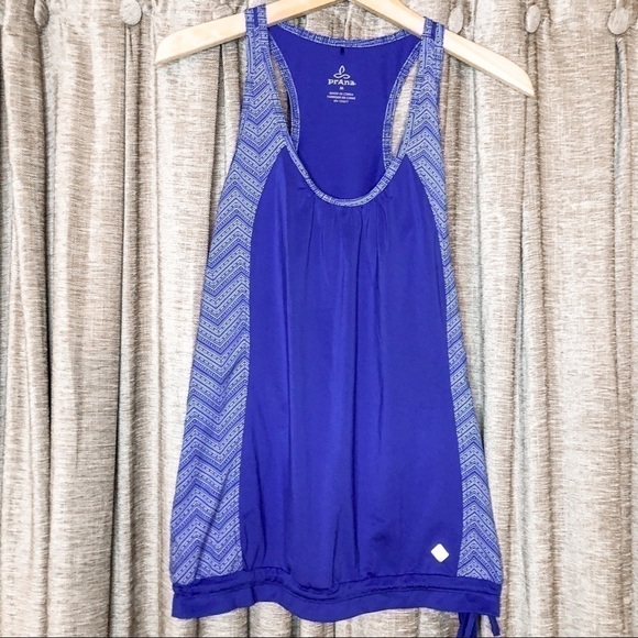 Prana Racerback Adjustable Bottom Tank Top - Picture 1 of 8